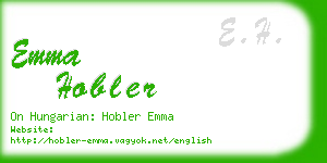 emma hobler business card